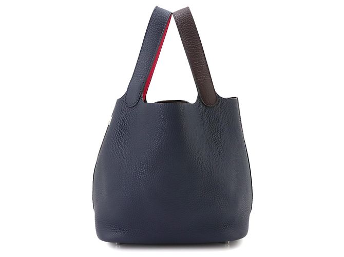 Autre Marque Borsa Piko Hermes Picotin Lock 22 MM Casaque 2 Blu navy