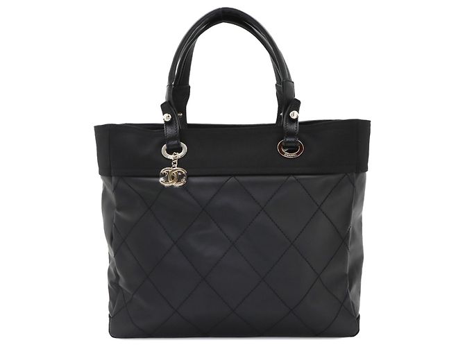 Sac à main Cabas Chanel Paris Biarritz GM Noir