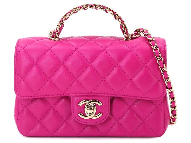 Borsa Chanel Matelasse Mini Flap Rosa