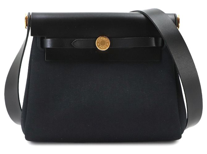 Hermès Borsa a spalla Hermes Herbag Zip 20 Nero