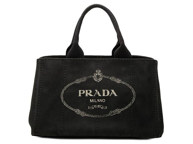 Prada Canapa Medium Tote Preto