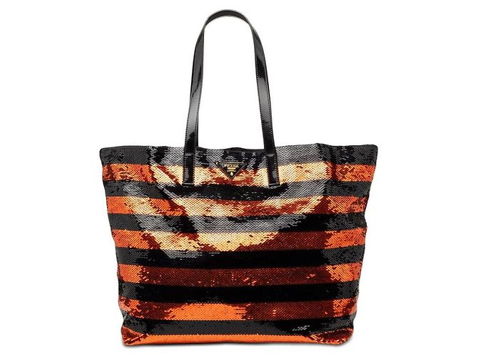 Bolso Tote Prada Triangle Logo Multicolor