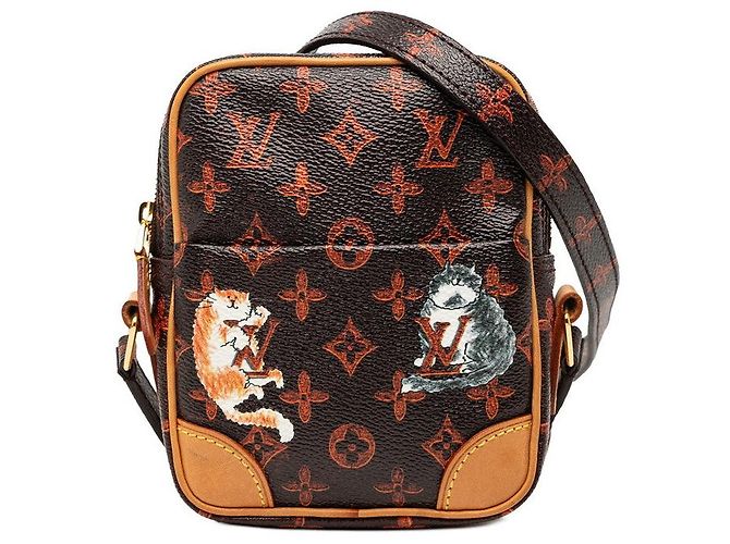 Sac à épaule Louis Vuitton Catogram Panam Marron