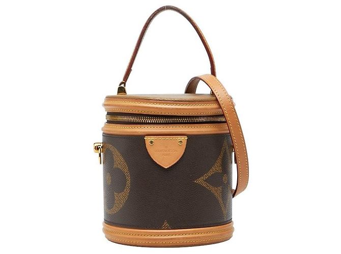 Borsa Vanity Louis Vuitton Monogram Giant Cannes Marrone