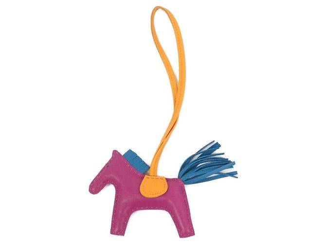 Hermès Hermes Rodeo Accessory Bag Charm PM Blu Arancione Porpora