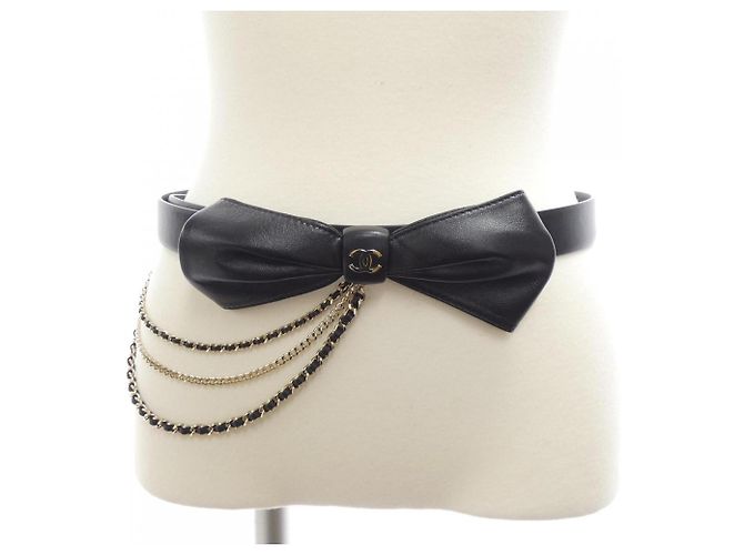Cinturón Chanel Standard Black Negro