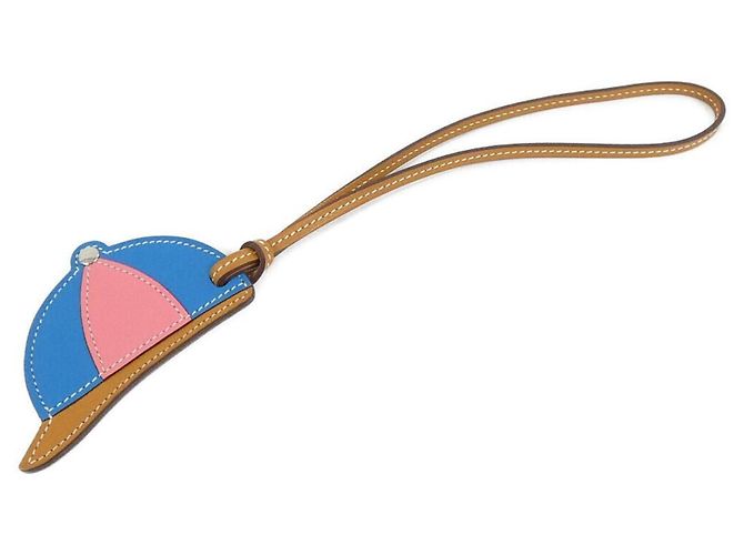Hermès Hermes Paddock Bombe Bag Charm Argento Blu