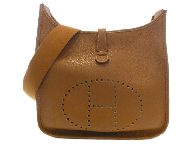 Hermès Bolsa de Ombro Hermes Evelyne 3 GM Marrom