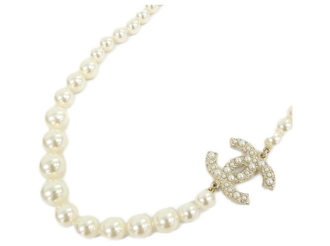 Collana Chanel 64757 Bianco D'oro