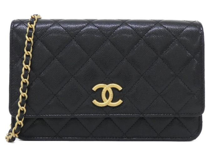 Cartera de cadena Chanel AP3516 Negro