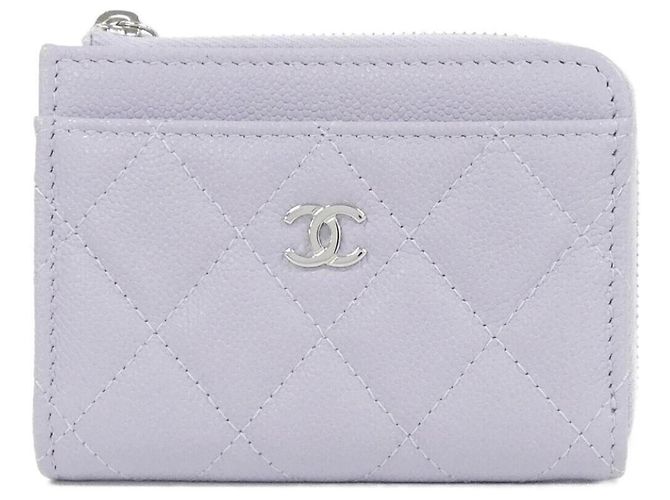 Chanel Timeless Classic Line Visitenkartenetui Lila