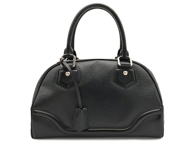 Sac à main Louis Vuitton Epi Bowling Montaigne PM Noir