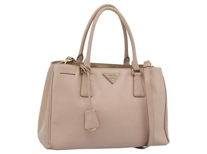 Prada Gardener's Saffiano Leather Medium Bege