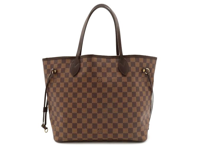 Saco Tote Louis Vuitton Damier Neverfull MM Marrom
