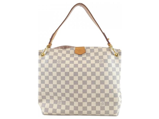 Bolsa de Ombro Louis Vuitton Damier Azur Graceful PM Azul