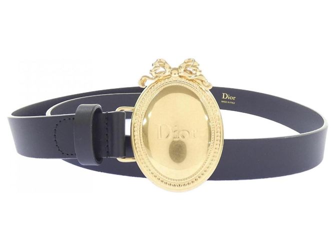 Cinturón Christian Dior MEDAILLON Negro