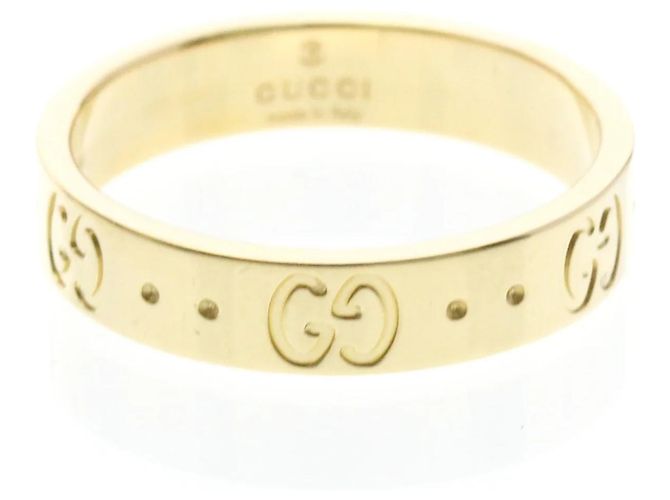 Gucci Icon Band Oro Giallo 18K 4mm D'oro