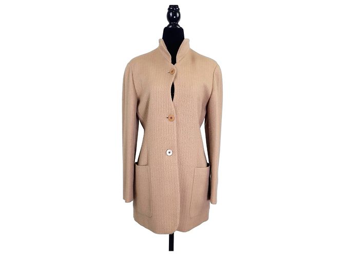 Giorgio Armani Giacca in Lana Beige