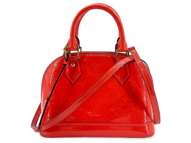 Louis Vuitton Alma Monogram Vernis BB Rot