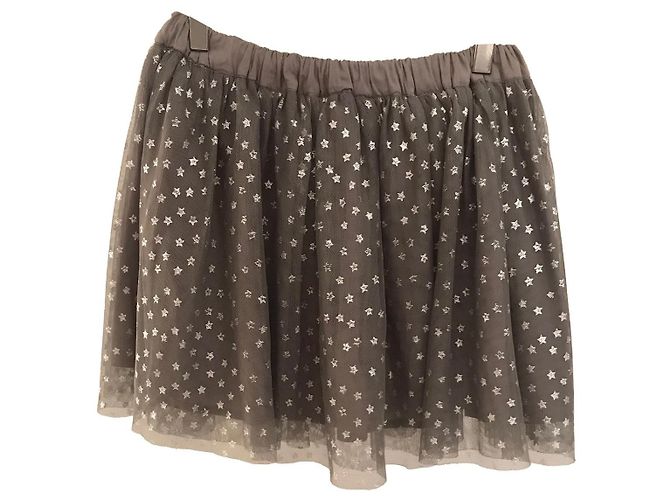 Stella Mc Cartney Stella McCartney Kids Tüllrock Grau Sterne Silber Hardware