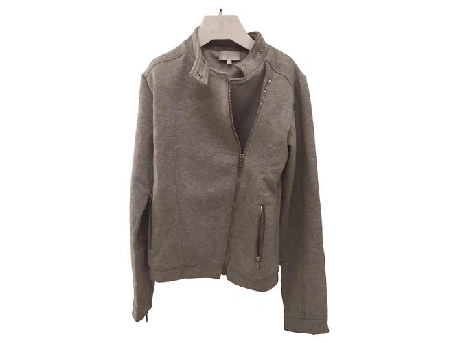 Giacca Biker Gucci in cotone grigio