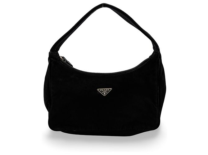 Prada Re-Edition Hobo Saffiano Leather Mini Nero