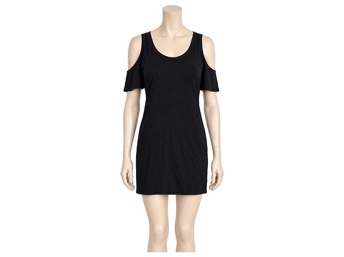 Acne Studios Mini Abito con Spalle e Schiena Scoperte - Nero