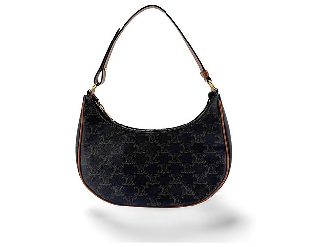 Céline Celine Triomphe Triomphe Canvas Medium Noir