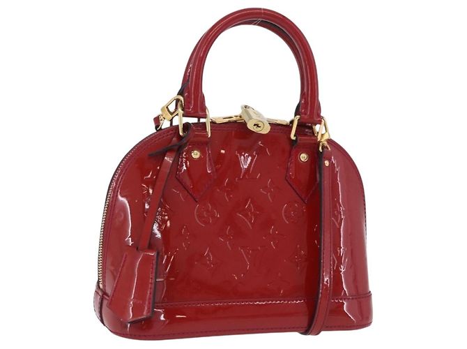 Louis Vuitton Alma Monogram Vernis BB Rosso