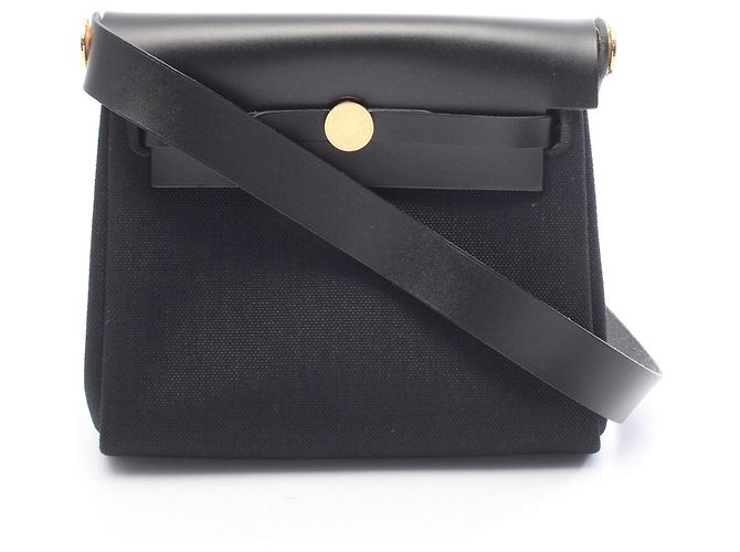 Hermès Borsa a tracolla Hermes Herbag Zip Mini Nero