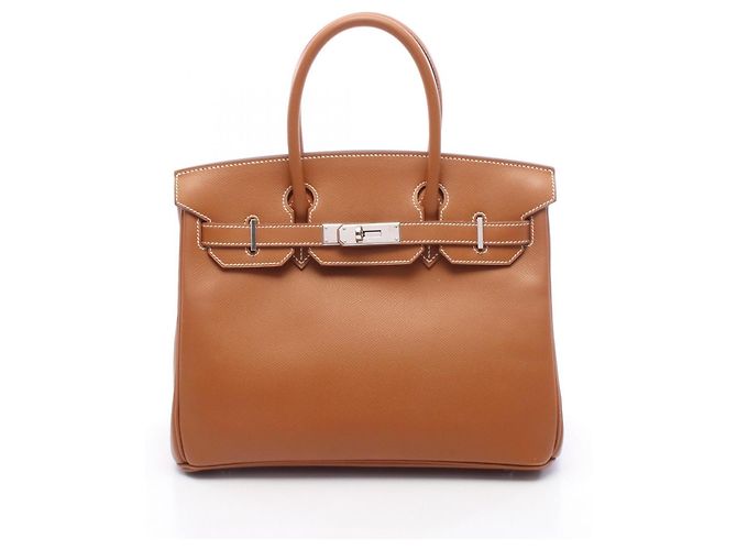 Hermès Sac à main Hermes Birkin 30 Gold Marron