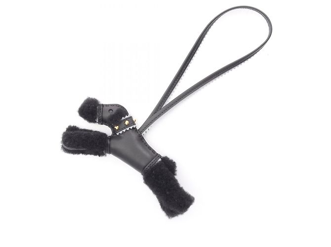 Hermès Buddy Charm Lammleder Schwarz