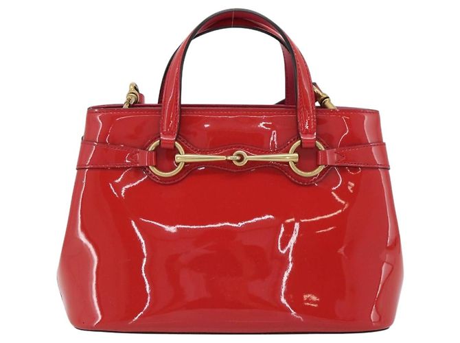Bolso Tote Convertible Gucci Bright Bit de charol Medium Rosa