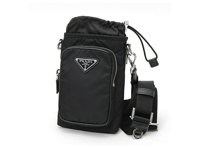 Prada Re-Nylon Smartphone Case Shoulder Pouch Nero