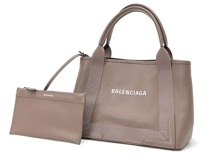 Everyday Balenciaga Navy Cabas S Tote Bag Grau