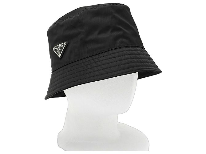 Cappello Bucket Triangle Prada Re-Nylon Nero