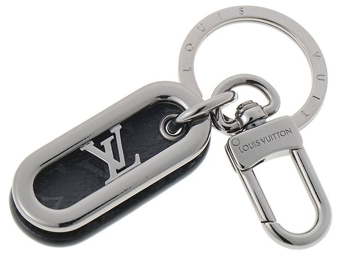 Porta-chaves Louis Vuitton Monogram Eclipse Preto