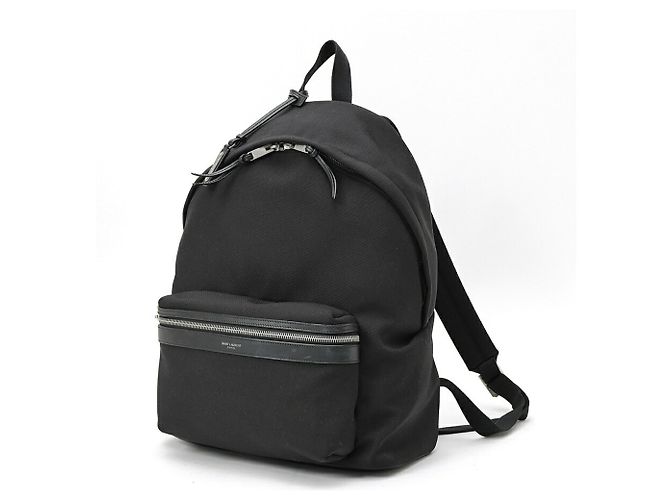 Autre Marque Saint Laurent City Rucksack Schwarz