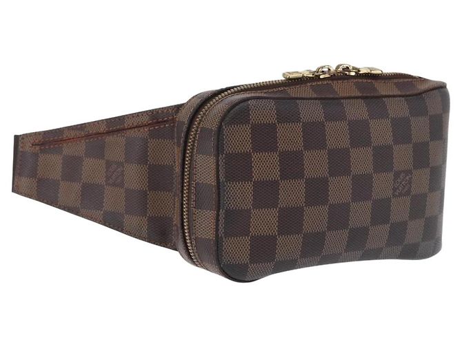 Borsa a tracolla LOUIS VUITTON Damier Ebene Geronimos N51994 LV Auth LN135