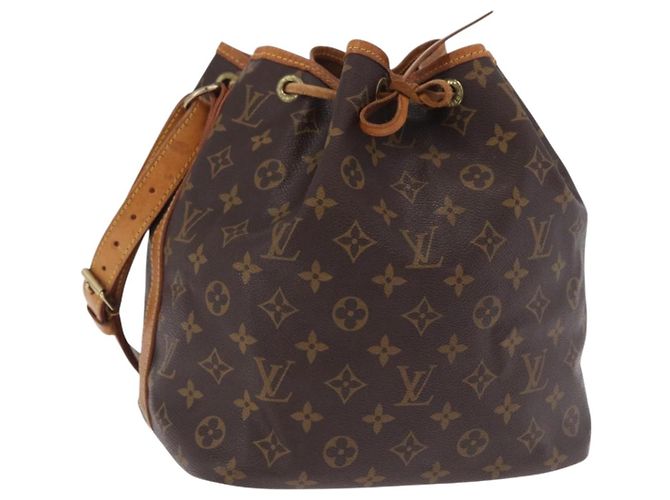 LOUIS VUITTON Bolsa de Ombro Monogram Petit Noe M42226 LV Auth 198921 Monograma