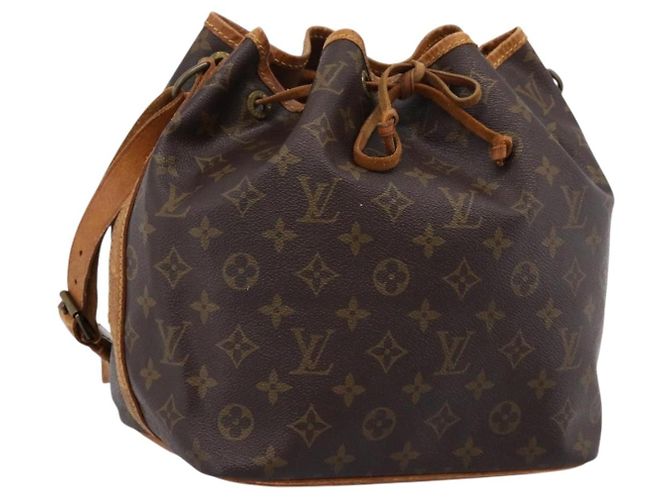 LOUIS VUITTON Borsa a tracolla Monogram Petit Noe M42226 LV Auth 204653 Monogramma