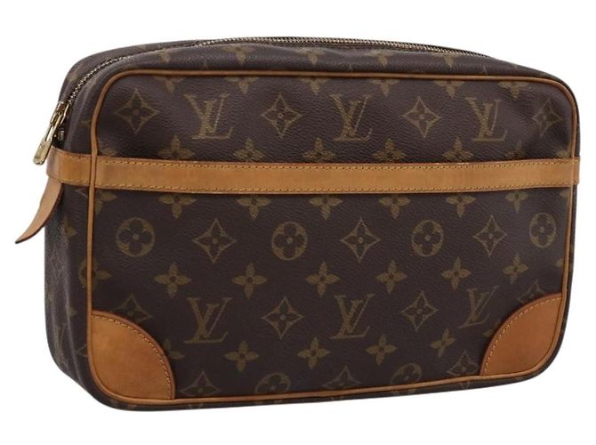 Bolsa de Mão LOUIS VUITTON Monogram Compiegne 28 M51845 LV Auth BA15562