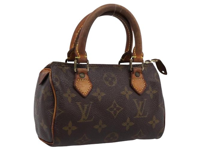 LOUIS VUITTON Monogram Mini Speedy Hand Bag M41534 LV Auth 201349 Monograma
