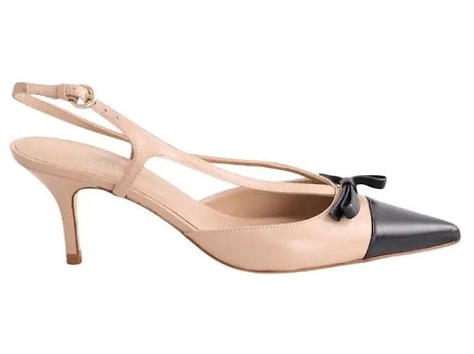 Lk Bennett Ottilie beige leather heels