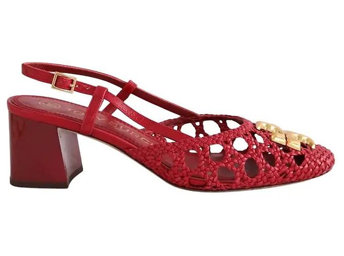Tacchi Tory Burch in pelle rossa Rosso