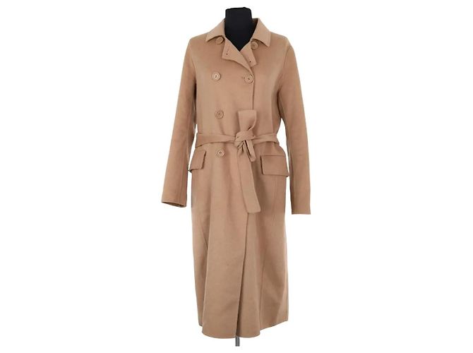 Cappotto Maje in lana camel Cammello