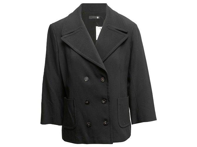 Black The Row Virgin Wool-Blend Double-Breasted Blazer Size US S