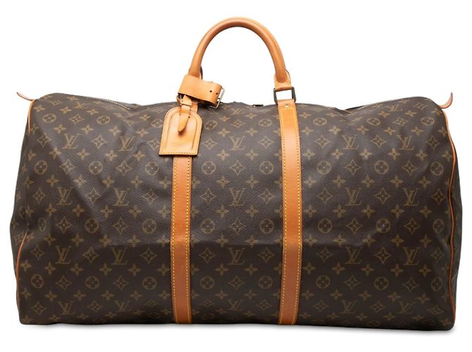 Mala de Viagem Louis Vuitton Monogram Keepall 60 Castanha Marrom