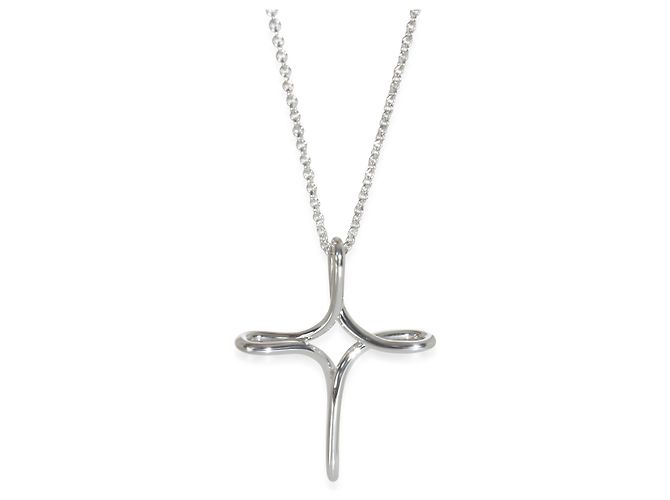 Pendente Croce Infinity Elsa Peretti in Argento Sterling Tiffany & Co.