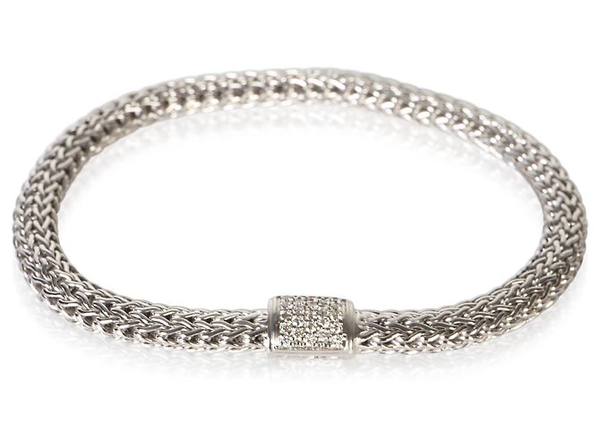 Autre Marque Bracciale John Hardy Sterling Silver Diamond Icon
